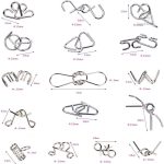 Set d'anneaux métalliques pour enfants, jouet éducatif