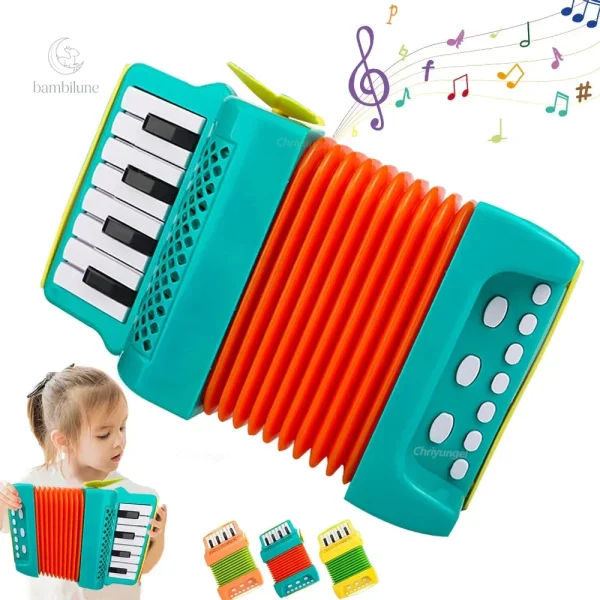 Mini accordéon pour enfants, instrument de musique amusant
