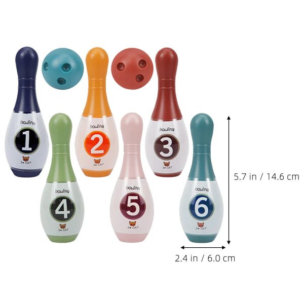 Kit de bowling en miniature pour développer la motricité