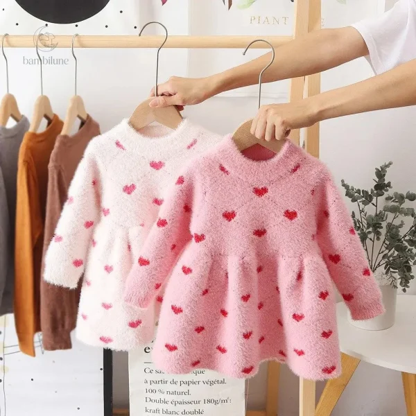 Robe en laine polaire confortable pour enfants