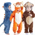 Vêtements ludiques pour enfants en style animalier