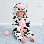 Combinaison douce pour enfants, thème animaux