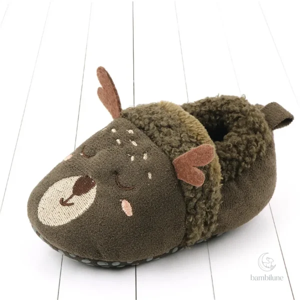 Chaussons en peluche, animaux adorables pour jeunes enfants