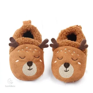 Animaux en peluche : chaussons doux pour tout-petits