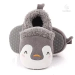 Mini chaussons pour enfants, style animaux en peluche