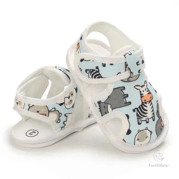 Mini sandales pour enfants avec motifs ludiques