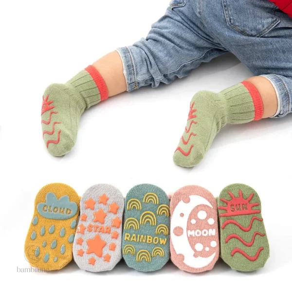 Chaussettes anti-dérapantes pour le confort des petits