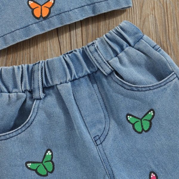 Mini ensemble d'été, jean confortable pour les petits