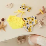 Ensemble de bain pour filles - bikini et bandeau
