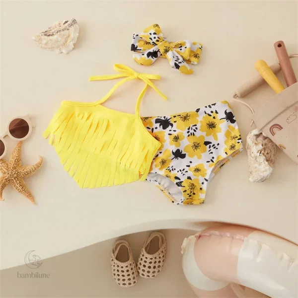 Ensemble de bain pour filles - bikini et bandeau