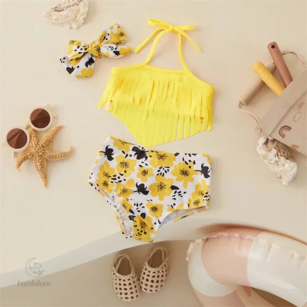 Mode estivale : bikini bandeau pour jeunes filles