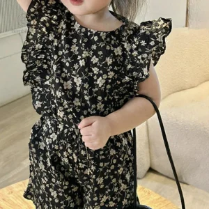 Vêtements pour enfants : robe à fleurs Mini Fashion