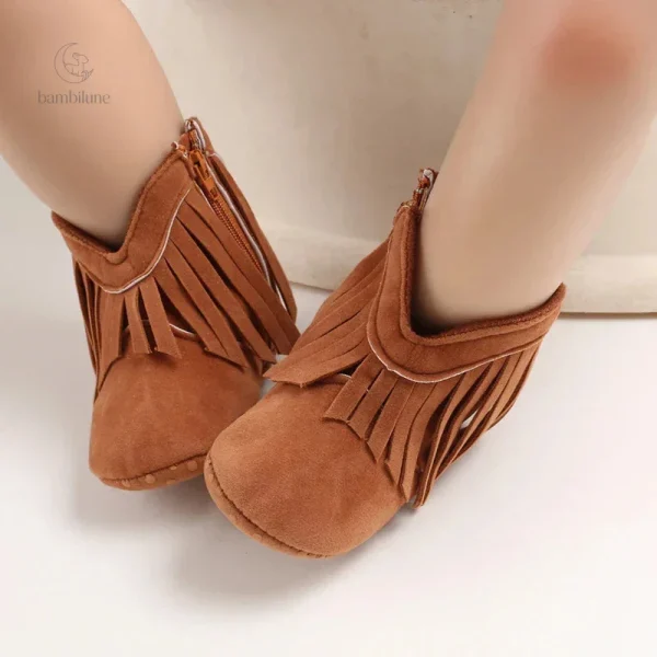 Bottes en cuir synthétique pour filles