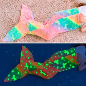 Sac de couchage sirène pour enfants, idéal pour l'hiver