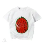 T-shirt ludique à motif fruit pour enfants