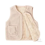 Gilet d'hiver doux en laine pour enfants