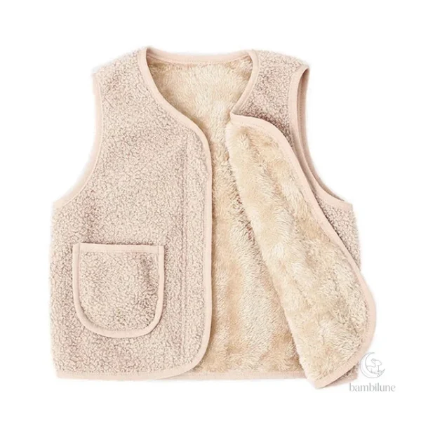 Gilet d'hiver doux en laine pour enfants