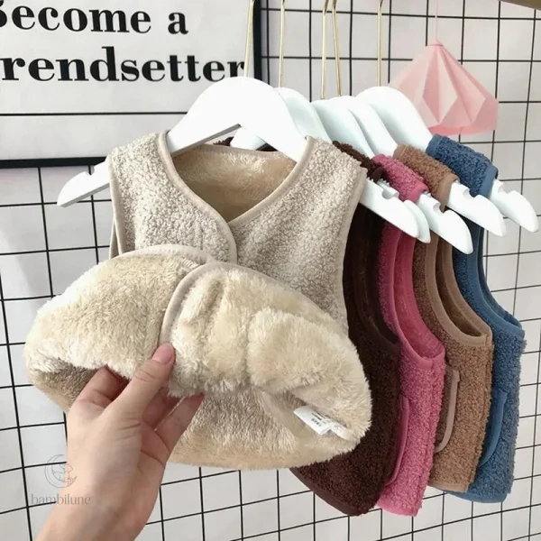 Gilet en laine d'agneau pour les saisons froides