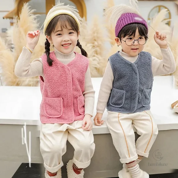 Mini Fashion : gilet en laine pour enfants
