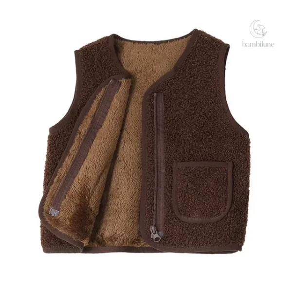 Gilet en laine pour les petites modeuses
