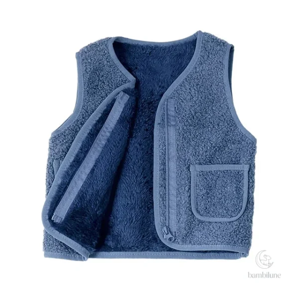 Gilet enfant en laine, parfait pour l'automne