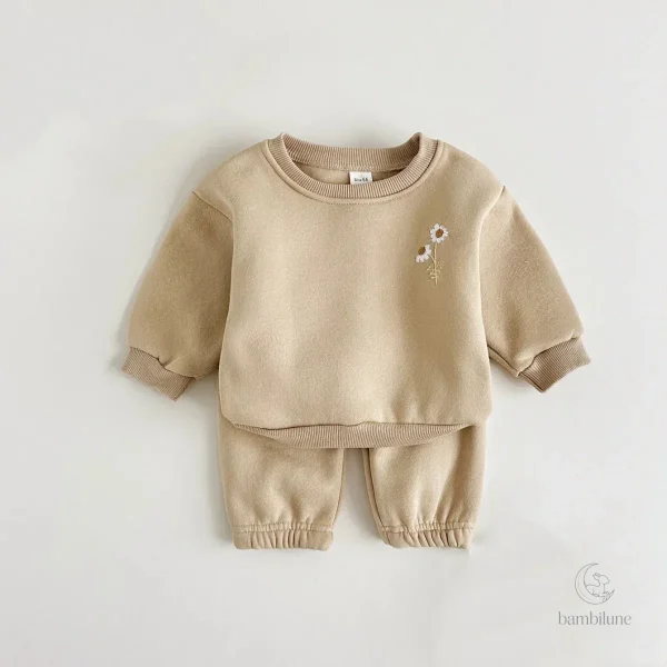 Vêtements d'hiver pour enfants, style floral