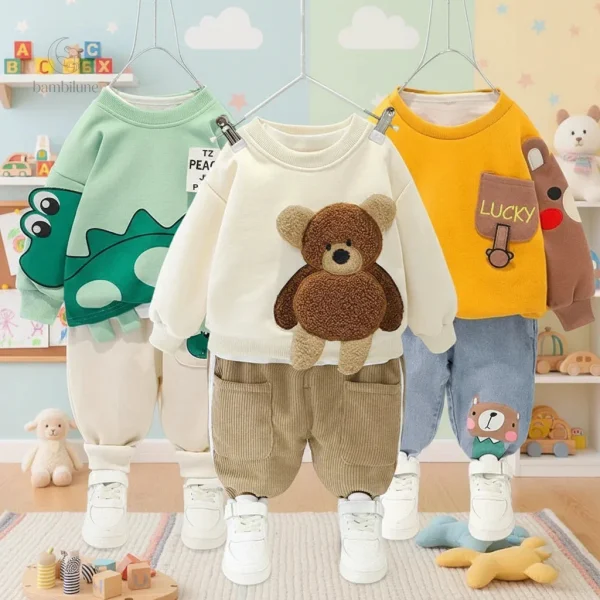 Mini Fashion - Ensemble deux pièces chaud et doux pour enfant
