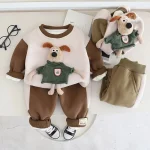 Mini jogging d'automne chaud et doux pour enfants