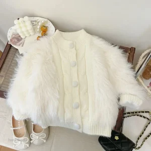 Manteau d'hiver chaud et élégant pour filles