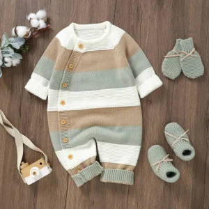 Robe à capuche en tricot chaude et confortable pour enfants
