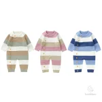 Vêtement d'automne en tricot pour enfants avec capuche