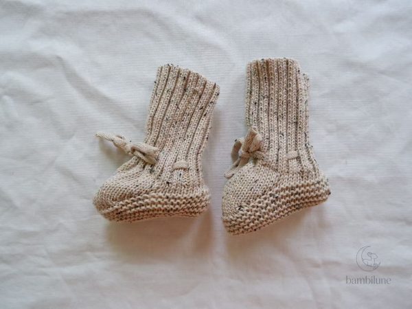 Chaussons conforts pour enfants, tricotés avec amour