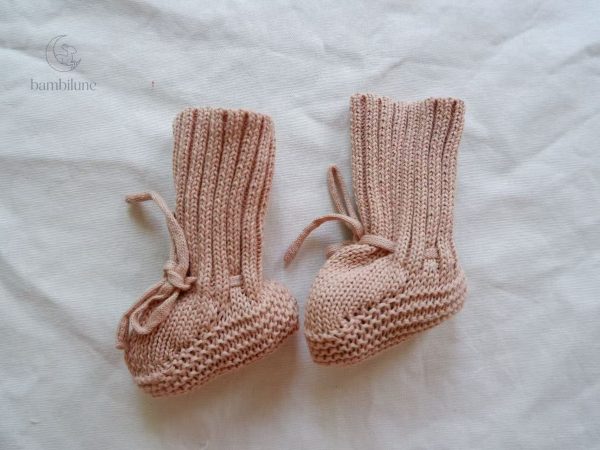 Mini chaussons tricotés pour bébés, chauds et élégants - vue 2