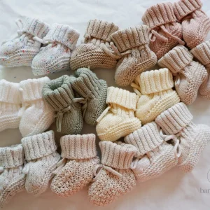 Chaussons tricotés pour enfants, confortables et stylés