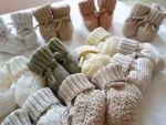 Chaussons pour bébés, design tricoté tendance