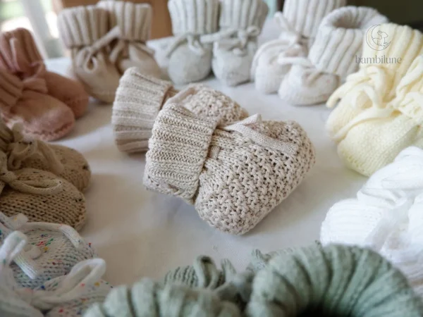 Chaussons en tricot pour les petits, doux et chauds