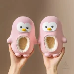 Chaussons pingouin pour les journées d'hiver