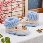Mini chaussons tricotés pour bébé 3-6 mois