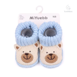 Chaussons 3-6 mois, tricot doux pour bébé