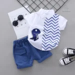 Mode enfant : ensemble chemise dino et pantalon