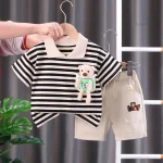 Combinaison à rayures colorées pour enfants