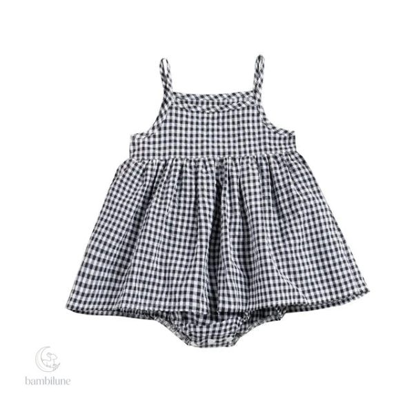 Style amusant, combishort pour fille en tissu doux