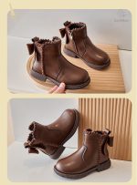 Chaussures en cuir idéales pour l'hiver des enfants