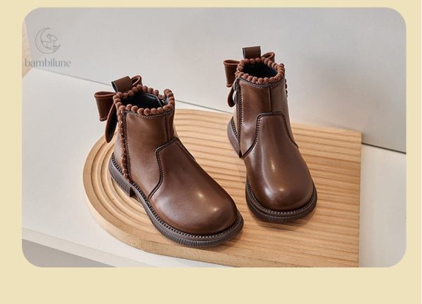 Chaussures d'hiver pour enfants en cuir