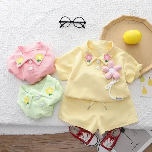 Ensemble d'été pour filles - Mini Fashion confortable