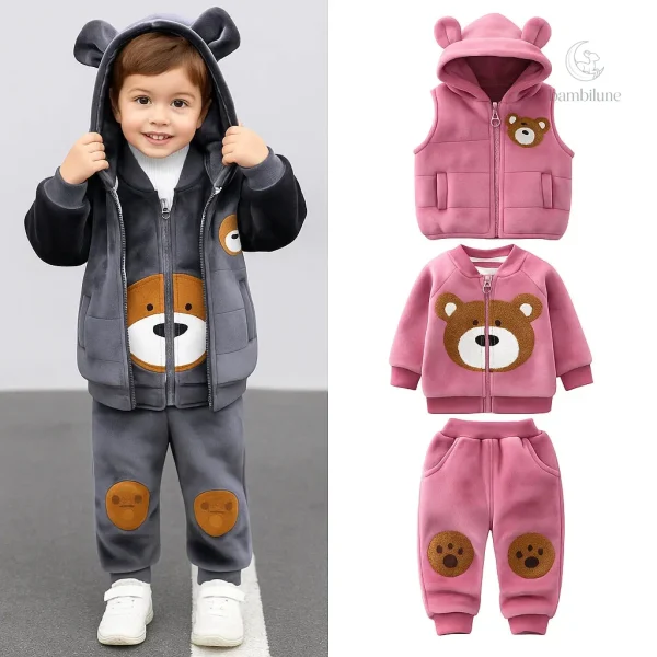 Mini mode confortable pour enfants en hiver