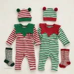 Pyjama de Noël confortable pour enfants en automne et hiver