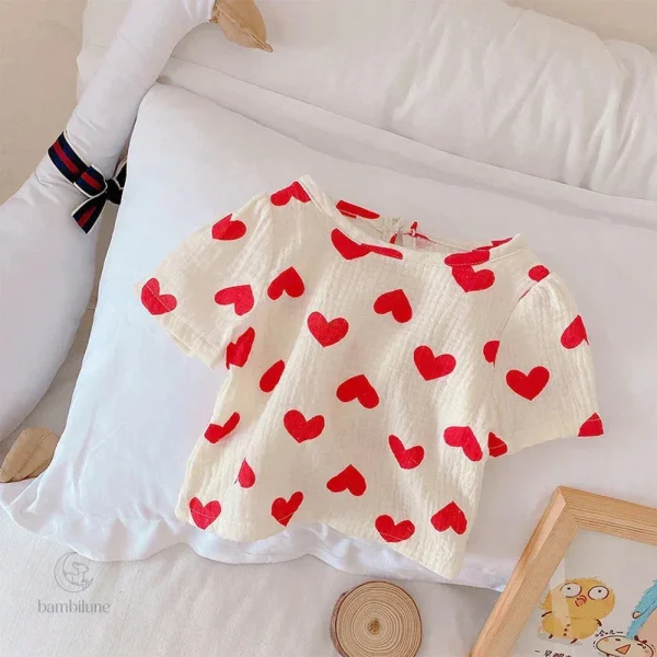 Ensemble confortable en coton pour les sorties d'été