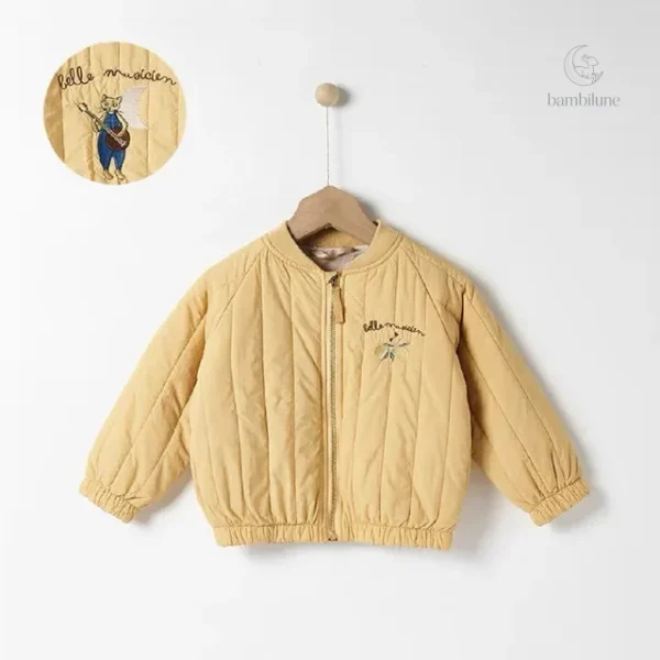 Manteau d'hiver brodé, parfait pour les sorties
