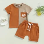 Vêtements d'été pour garçons, style coloré et moderne